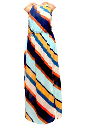 chinese dress ladies Fortune Teller Maxi Dress (Short Sleeve)  Misty Blue  Oh Ramona
