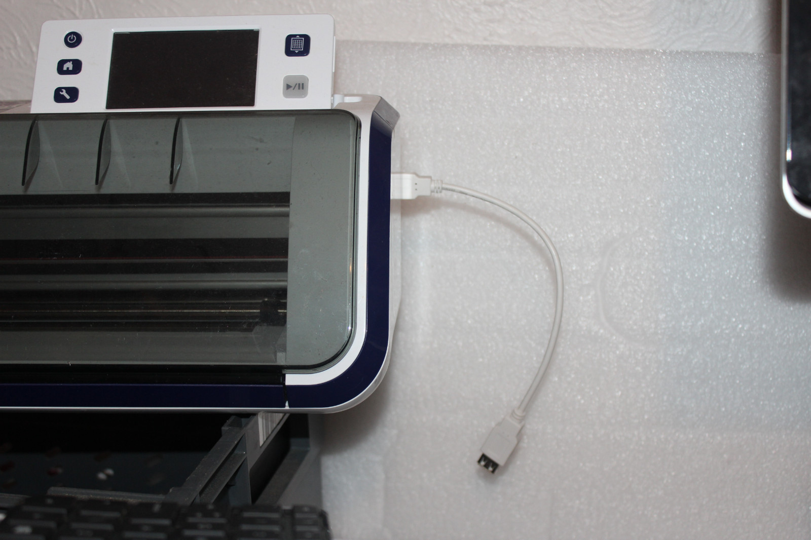 WHITE Brother Scan N Cut Usb Ext SDX1200 25cm Accessory Lead ScanNcut ...