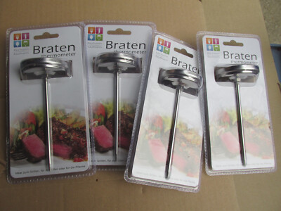 4 Stück Restposten / Fleisch und Braten Thermometer Edelstahl / OVP  ContPal9aK8