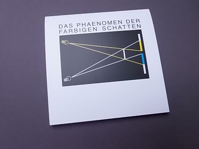 Das Phänomen der Farbigen Schatten - Booklet Farbenlehre Farbige Schatten shadow