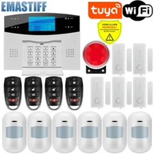 Tuya WiFi GSM Protection smart LCD screen Burglar kit APP Remote Control