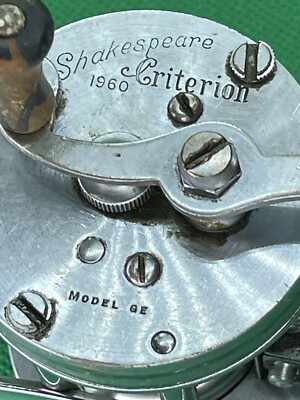 Vintage Shakespeare Criterion 1960 Fishing Reel - Model GE - USA (G 7