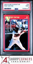 1989 SCORE SUPERSTARS #40 TONY GWYNN PADRES HOF PSA 9