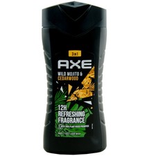 Image of Axe 3in1 Shower Gel Wild Mojito 1 X 250ml for Body Face Hair Men