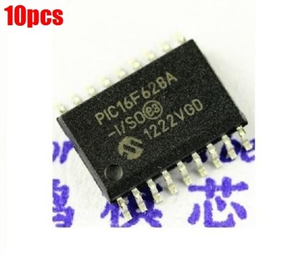 10Pcs PIC16F628A-I/SO Mcu Flash 2KX14 Eeprom Microchip 18Soic Ic New oi