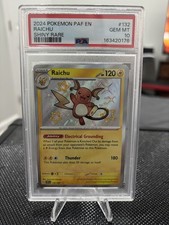 Pokemon- Raichu 132/091 SV: Paldean Fates Shiny Rare Holo PSA 10 English on eBay