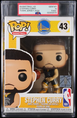2024 Funko Pop STEPHEN CURRY 43 Town Jersey Basketball PSA 10 