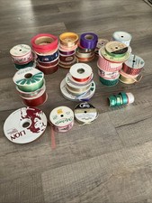 Lot of 44 Vintage Rolls of Mixed Ribbon. Sewing, Crafting, Gift Wrap, Lace