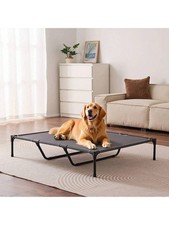 Elevated Dog Bed Large Dogs Portable Raised Cot Steel Metal Frame Breathable