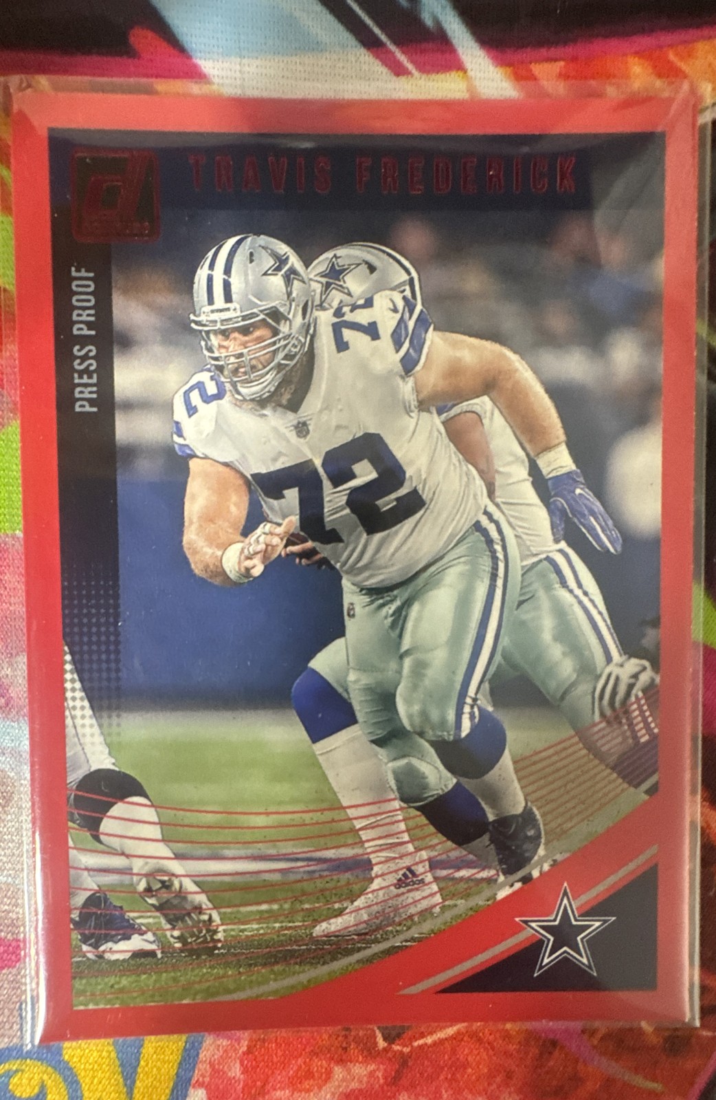 2018 Panini Donruss - Travis Frederick #82 Press Proof Red