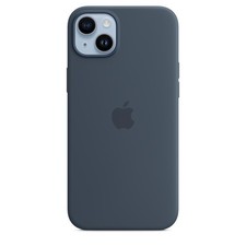 Genuine Apple Silicone Case with MagSafe for iPhone 14 Plus - Storm Blue