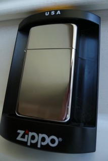'Plain HP Chrome' 2007 Slim Zippo Lighter