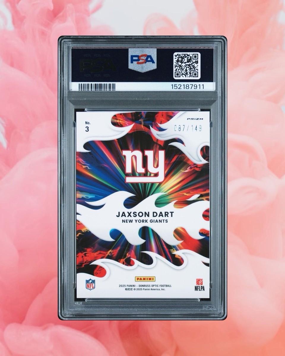 2025 PANINI DONRUSS OPTIC LIGHT IT UP #3 JAXSON DART BLACK PANDORA
