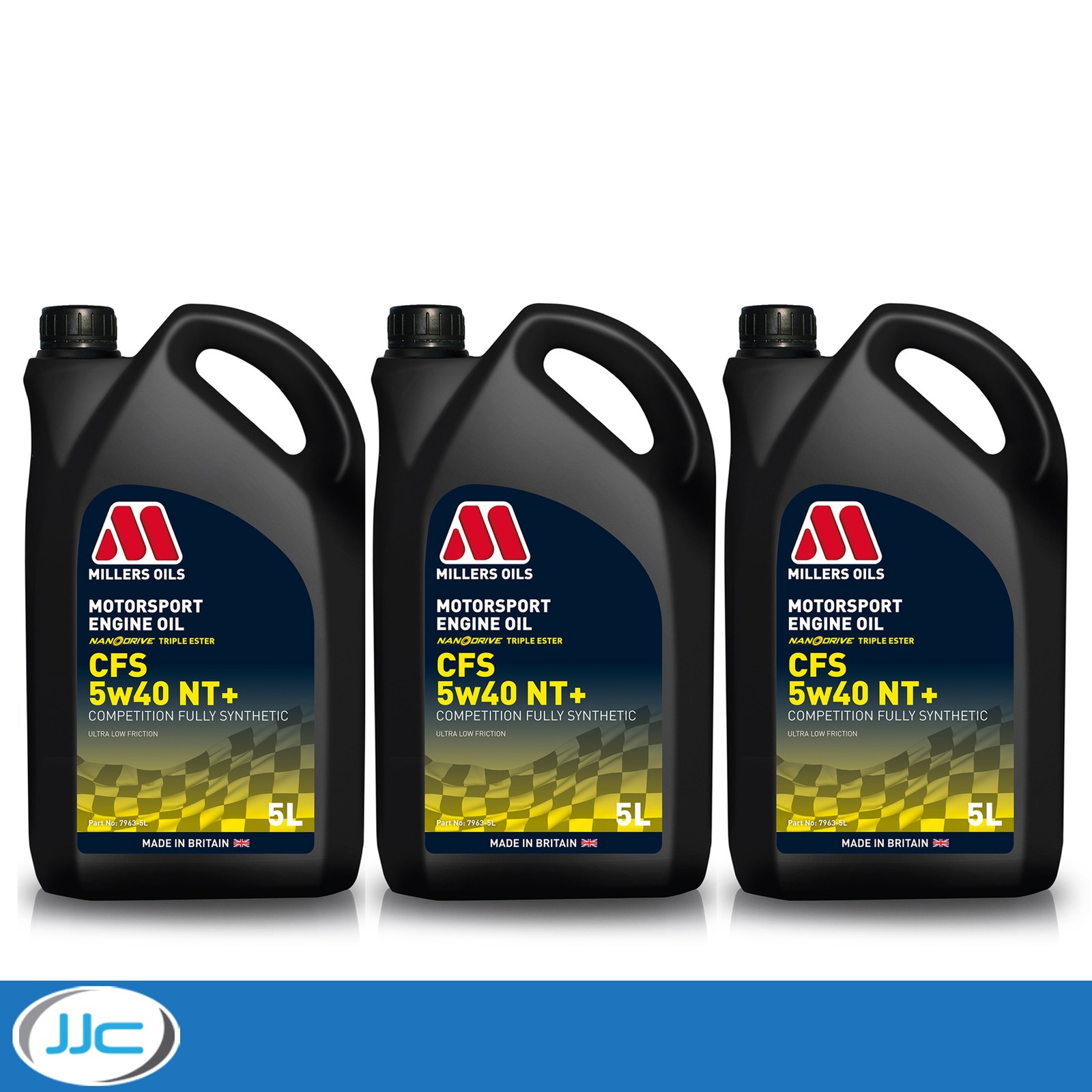 3 x 5L - Millers Oils CFS NT+ Nanodrive 5W40 Synthetic Motorsport Engine Oil
