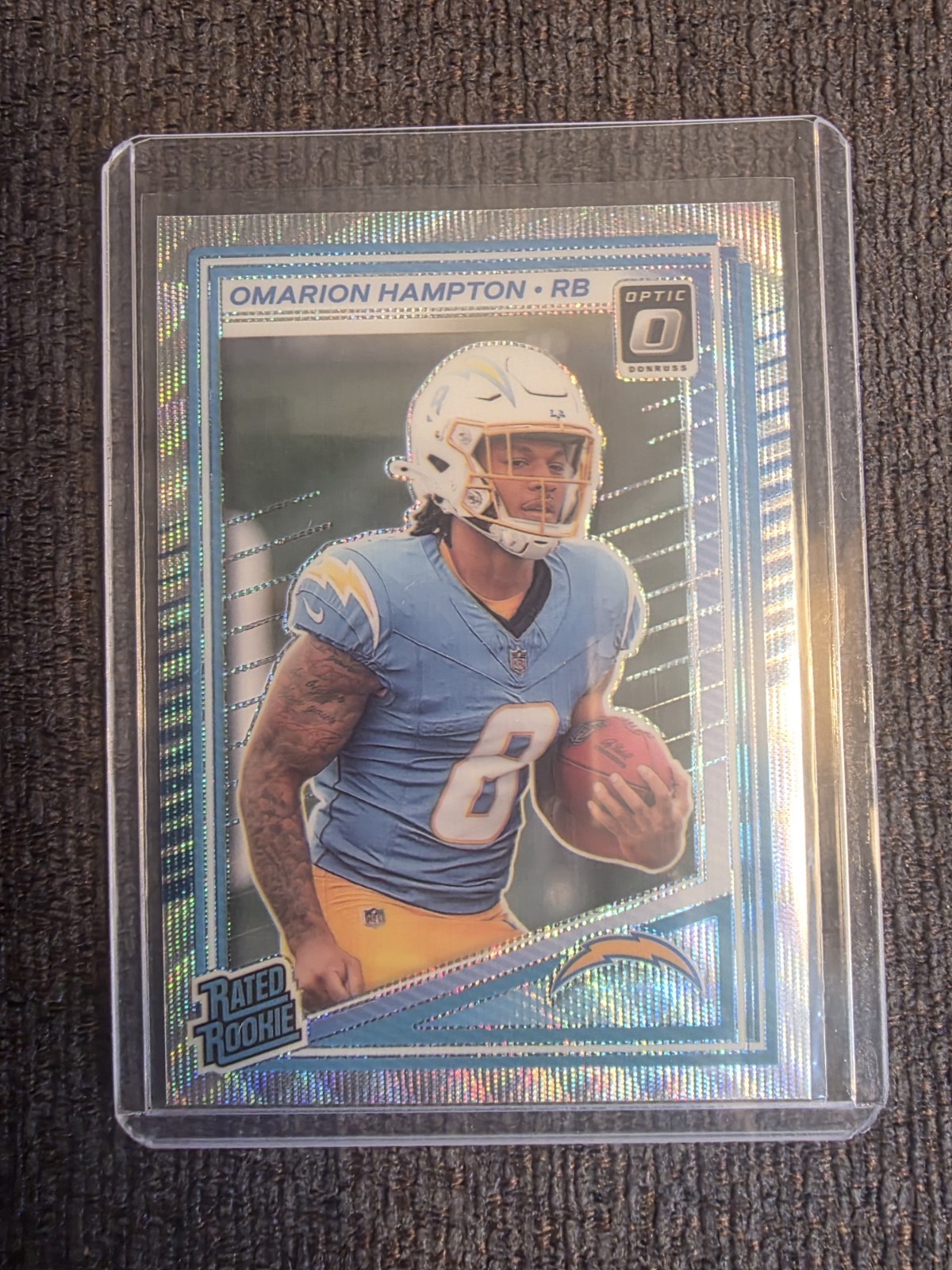 2025 Panini Donruss Optic Premium Box Set OMARION HAMPTON #212 RC WAVE /300