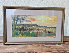 Schwedisches Landschaftsgemälde aus dem Jahr 1955, signiert