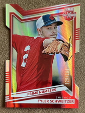 2022 Panini Elite Extra Edition Tyler Schweitzer #161 Prime Numbers Die-Cut /184