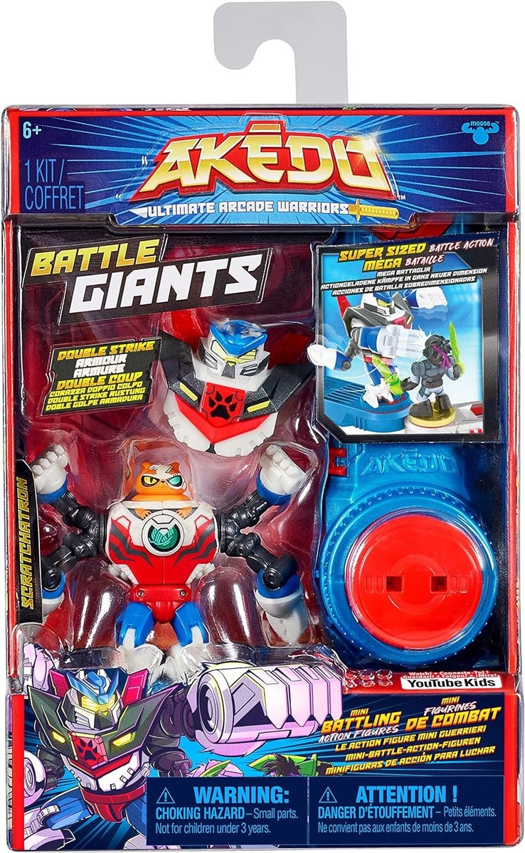 AKEDO SCRATCH-ATRON Ultimate Arcade Warriors Giants Mini Battling