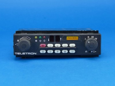 Zusatzgerät FMS FG X4, Teletron, Handapparat BOS Mikrofon Funk Sammler