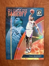 2018 Panini Donruss Optic All Clear for Takeoff Red Prizm /99 Tracy McGrady HOF