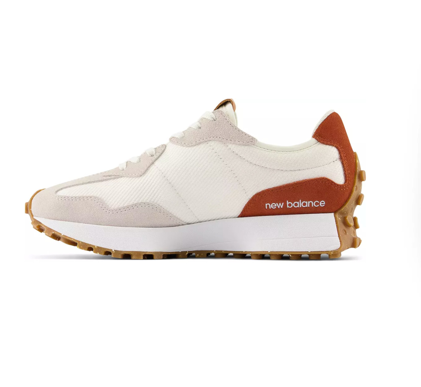 New Balance 327 Leather Sneakers Shoes Size 8 Rust/Sand thumbnail 3