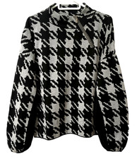 Pullover MONARI 99% Baumwolle Schwarz-Grau Gr...