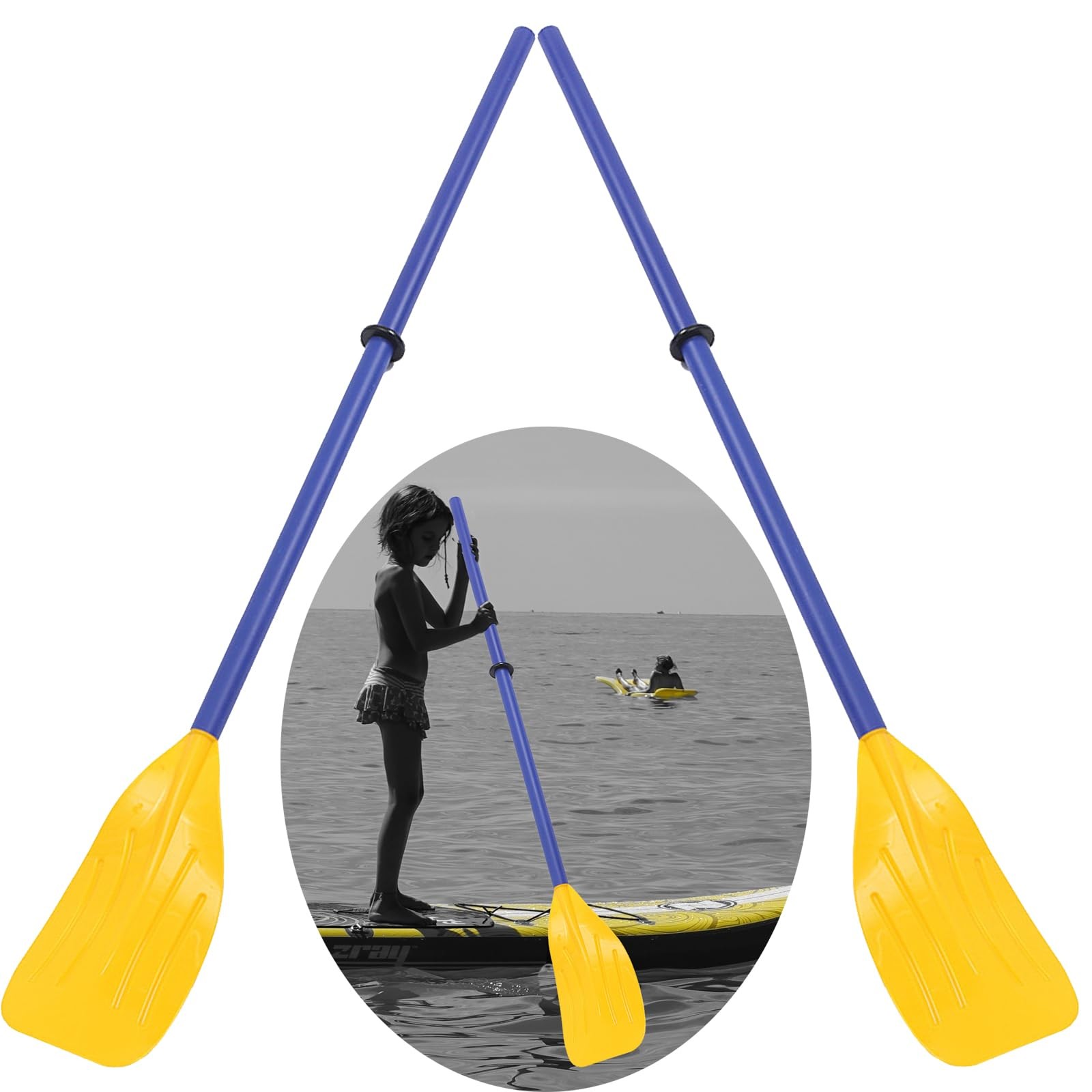 Paddles Plastic Canoe Paddle For Children Yellow Water Sports