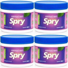 Spry Xylitol Berry Blast Mints Sugar Free Candy - 240 Count (Pack of 4) 