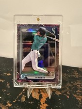 2024 1st Bowman Chrome Purple Lunar Tai Peete #BDC-194 Seattle Mariners 184/199
