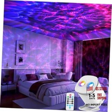 Galaxy Projector for Bedroom, Night Light for Kids, Nebula Rectangular White