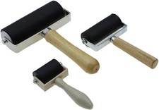 3 Pack Rubber Roller - Brayer Rollers with 3 Size for Crafting Brayer Rollers