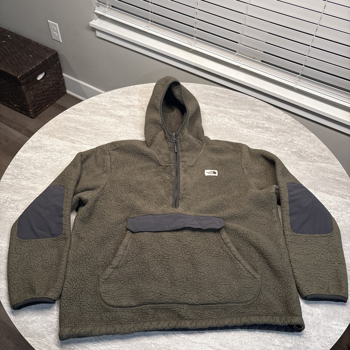 The North Face Hoodie Mens XL Campshire 1/4 Zip Sherpa Fleece 