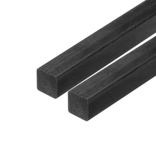 2 PCS 3x3mm Carbon Fiber Strips, 300mm Length, Pultruded Flat Bars, Kites