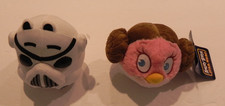 Angry Birds Star Wars Plush Toys Stormtrooper Pig and Princess Leia Bird
