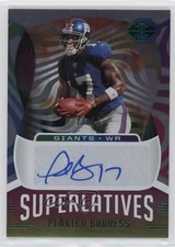 2021 Panini Illusions Superlatives Signs Green /50 Plaxico Burress #SU-2 Auto