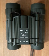 Fernglas Optus 8 x 21 AT, Taschenfernglas vergütet - 122m auf 1000m