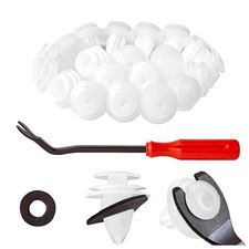 100Pcs Trim Door Panel Retainer Clips, Car Push Fastener Clips for Camry, FJ ...