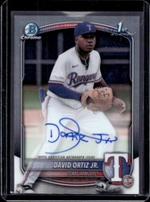 2025 Bowman Chrome David Ortiz Jr. Prospect Auto Autograph #CPA-DOR Rangers
