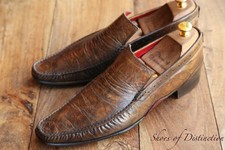 Jeffery West Tan Brown Leather Tasselled Shoes Loafers Men's UK 9 US 10