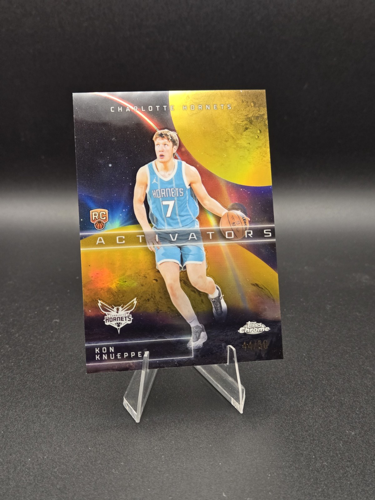 2025-26 Topps Chrome - Activators Kon Knueppel #AC-14 Gold Refractor /50 (RC)