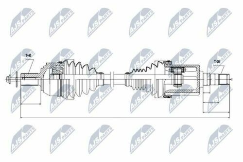 Driveshaft Front Axle Left Automatic Transmission NPW-VV-022 NTY for VOLVO V60 I - Image 3