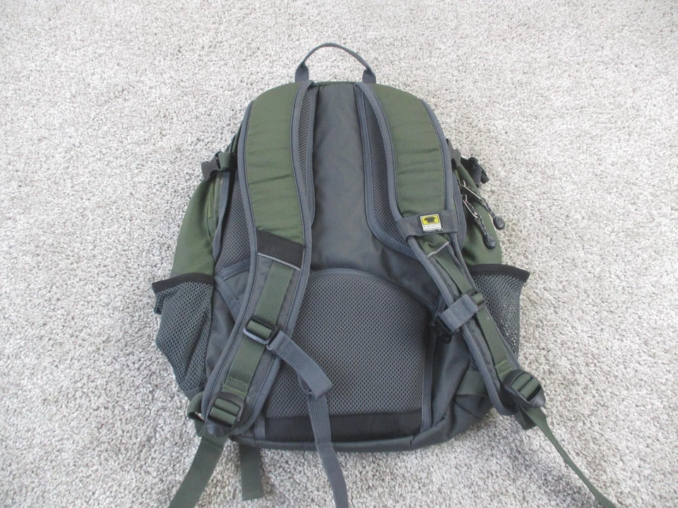 Mountainsmith Hiking Daypack Backpack Green Gray Mesh Pockets Padded Straps - Image 2 of 4