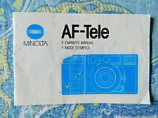 Minolta AF-Tele Owner's Manual