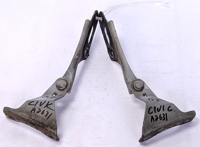 2001-2005 Honda Civic Sedan Hood Hinges Left & Right Pair OEM S5A-L S5A-R Silver
