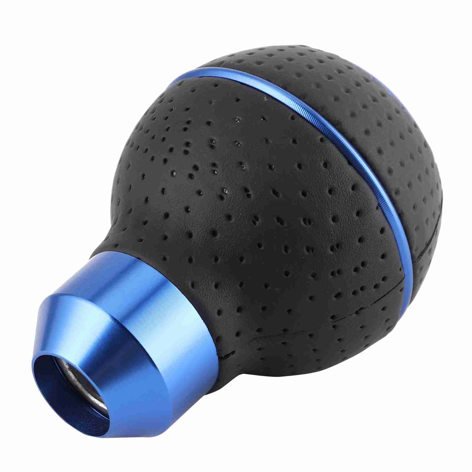 Blue 5 Speed Gear Shift Knob Stick And Leather Manual Automobiles Accessory