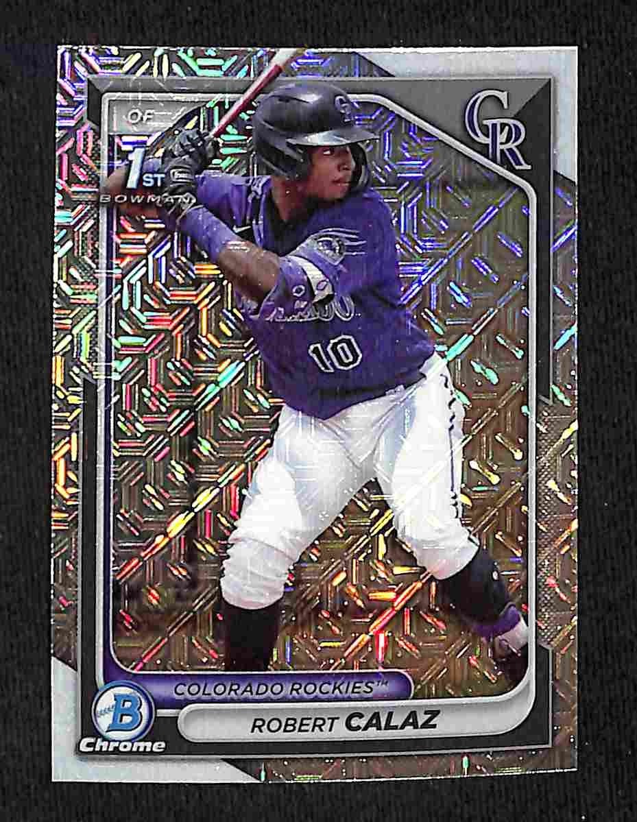2024 Bowman Mega Box Chrome Robert Calaz Mojo Refractor #BCP-131