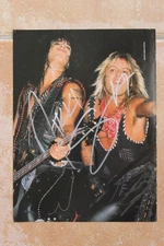 Nikki Sixx Signed Motley Crue 8x10 Magazine Photo Autographed The Dirt 1987 Tour