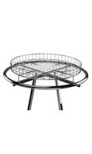 SSWBasics Wire Basket Round Clothing Rack Topper (30 ½ inch diameter)