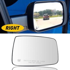 Towing Mirror Glass Heated Upper Passenger Side Rh For Dodge Ram Pickup Towing Mirror Glass Heated Upper Passenger Side Rh For Dodge Ram Pickup