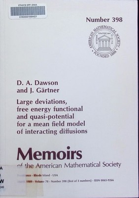 Large deviations, free energy functional and quasi-potential for a mean field mo